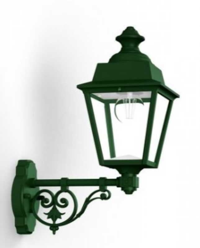 grüne Außenwandlampe antik